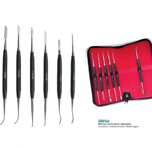 Wax and modelling instrument set