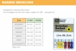 Barbed Broaches #25-40 Barbed Broaches #25-40